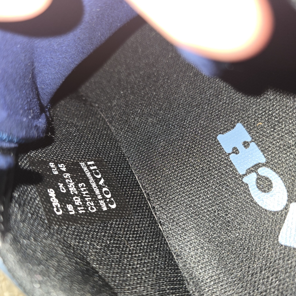 Coach Men's Blue Sneakers - Picture 3 of 11